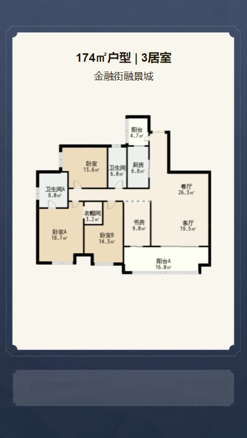 3居室174㎡【金融街融景城】