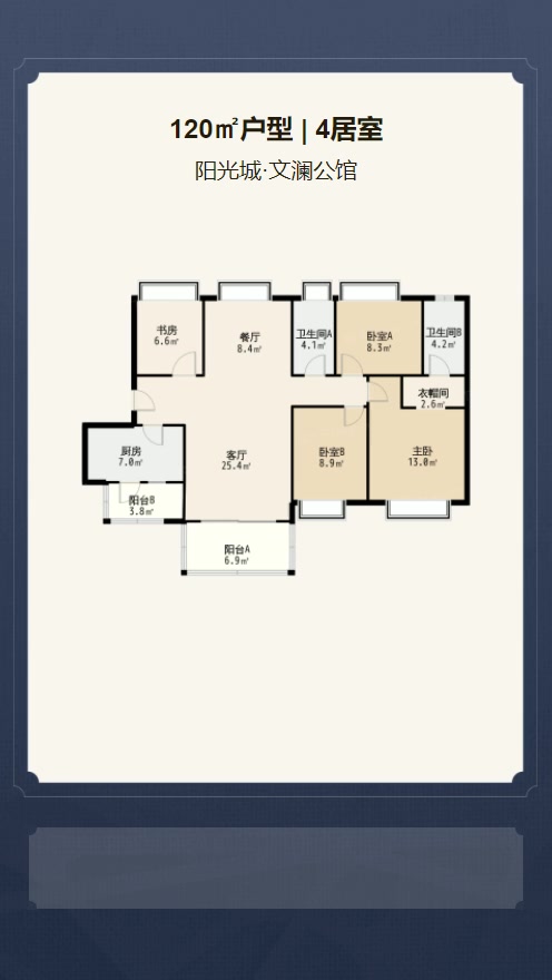 4居室120㎡【阳光城·文澜公馆】